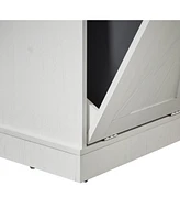 Spacious and Stable Indoor Pet Crate with Convenient Top Storage