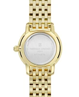 Frederique Constant Women's Swiss Slimline Mini Gold-Tone Stainless Steel Bracelet Watch 25mm