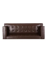 Mid-Century Modern 3-Seater Sofa With Tufted Upholstery