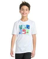 adidas Big Boy Short Sleeve Multi-Sport Grid Graphic T-Shirt