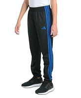 adidas Big Boys Elastic-Waistband 3-Stipe Tricot Jogger Pants