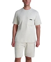 Karl Lagerfeld Paris Men's Textured Oversized T-Shirt