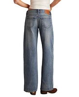 Lucky Brand Juniors' Cotton Super Low Rise Ultra Wide Jeans