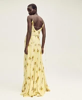 Mango Women's Long Floral-Print Dress