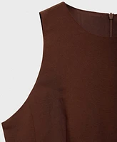 Mango Women's Combined Fabric Midi Dress
