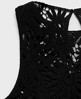 Mango Women's Crochet Short Dress