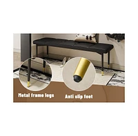 Pandora Stone Dining Table Set with Benches: Modern Luxury for Your Home