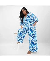 City Chic Plus Resort Print Pant