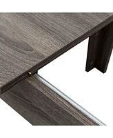 Dining Table, 106.3 in Large Extendable Kitchen Table