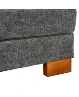 Chenille fabric with double lounge chair combination sofa
