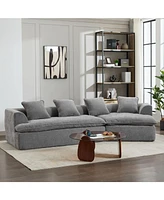 Modular Sofa, Ottoman, Anti-Wrinkle Fabric, Corner Sectional, Spacious