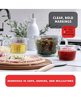 Borosilicate Glass Liquid Measuring Cups - Dishwasher, Microwave & Oven Safe
