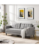 Comfy Modern Upholstered 3-Seater Sofa (74")