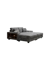 Corduroy Convertible Sofa Bed: Modern Oversized Lounge Chair