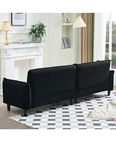 97" Teddy Velvet Sofa for Living & Office Spaces