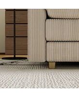 Modular Sectional Sofa,Deep Seat Couch for Living Room, Modern L-Shaped Sofa for Living Room Bedroom Apartment,Beige