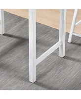 3 Pieces Counter Set Hanging Stool Easy To Clean For Small Space