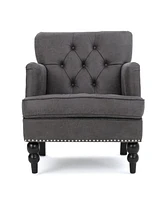 Microfiber Club Chair W/ Diamond Tufting