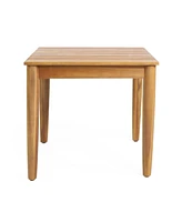 Rustic Acacia Wood Outdoor Side Table
