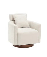360 degree rotation design, multi-gear adjustment backrest, soft and comfortable chenille fabric