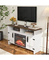 Modern Tv Stand with Fireplace: Media Console, Storage Unit, Entertainment Center