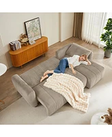Convertible Sectional Sofa Couch, Modern Fabric 3 Seater L-Shaped Couch for Living Room, Apartment, Office, Small Space