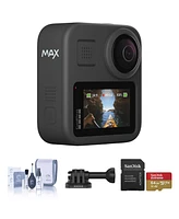 GoPro GoPro Max Waterproof 360 + Traditional Camera with Touch Screen Spherical 5.6K30 Hd Video 16.6MP 360 Photos 1080p Live Streaming Stabilization B