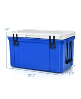 58 Quart Leak-Proof Portable Cooler Ice Box for Camping-Blue