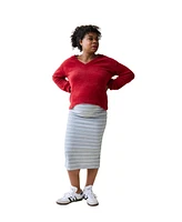 Ingrid + Isabel Maternity Ingrid + Isabel Fluffy V-Neck Sweater