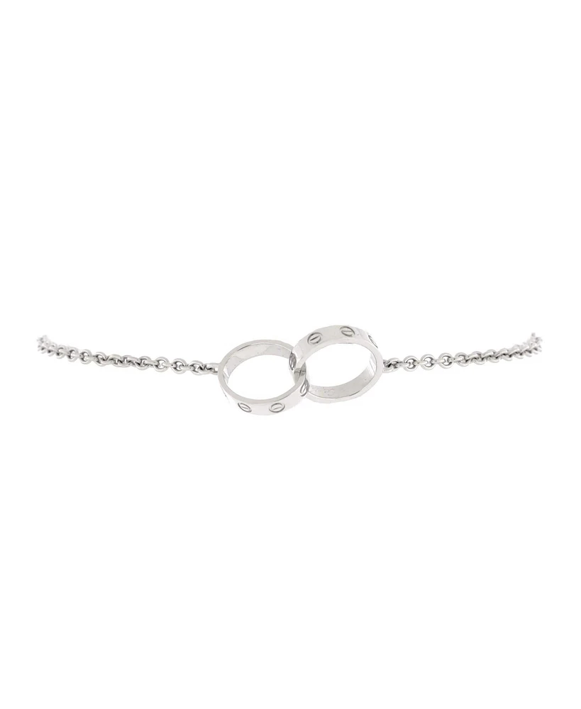 Pre-Owned Cartier Love Interlocking Bracelet 18K White Gold