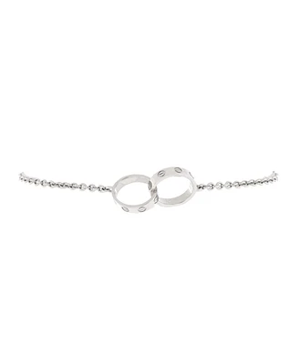 Pre-Owned Cartier Love Interlocking Bracelet 18K White Gold