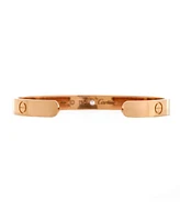 Pre-Owned Cartier Love Cuff Bracelet 18K Rose Gold with Pink Sapphire