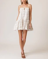 Line & Dot Women's Edwina Yarn-Trim Mini Dress