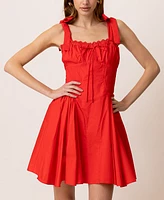 Line & Dot Women's Anessa Pleated-Waist Mini Dress