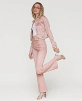 Avec Les Filles Women's Pintucked Flared Jeans