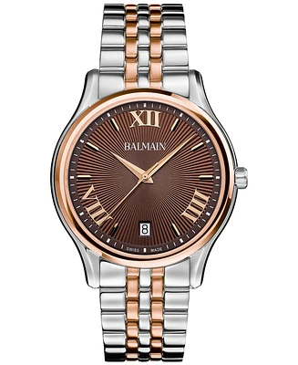Balmain Men's Swiss Beleganza Two-Tone Stainless Steel Bracelet Watch 40mm