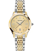 Balmain Women's Swiss Classic R Diamond Accent Two-Tone Stainless Steel Bracelet Watch 34mm