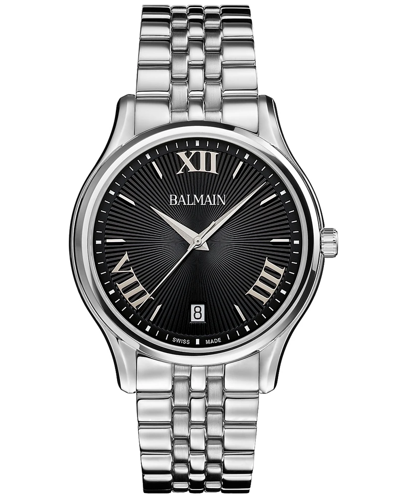 Balmain Men's Swiss Beleganza Stainless Steel Bracelet Watch 40mm