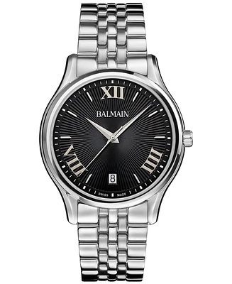 Balmain Men's Swiss Beleganza Stainless Steel Bracelet Watch 40mm
