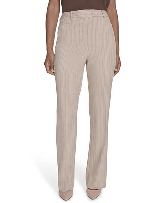 Calvin Klein Women's Pinstriped Modern-Fit Pants