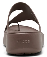 Crocs Women's Getaway Platform Toe Loop Casual Sandals from Finish Line