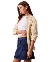Calvin Klein Jeans Women's Denim Cargo Skirt