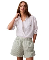 Calvin Klein Jeans Women's Cotton Poplin Boxer Shorts