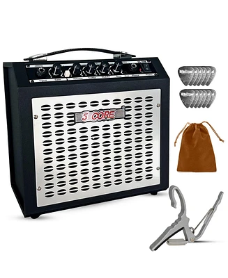 5 Core Guitar Amp 20W Electric Portable Mini Amplifier w Built in 6.5" Speaker Aux Headphone Jack