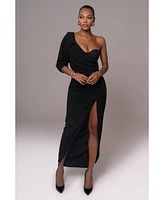 Jluxlabel Women's Evita Linen Draped Dress