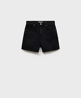 Mango Women's High-Rise Denim Shorts