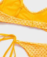Mango Women's Crochet Bikini Top