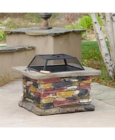 Stonewall 28" Square Fire Pit: Warmth And Style For Your Backyard
