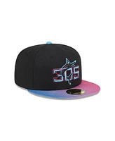 New Era Men's Black Miami Marlins 2025 City Connect 59FIFTY Hat