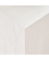 15.74" Square Side Table Small Coffee Table Accent Table Bedside Table for Living Room Bedroom,White